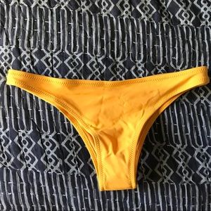 NEW Sunny Yellow Cheeky Bikini BOTTOMS ONLY